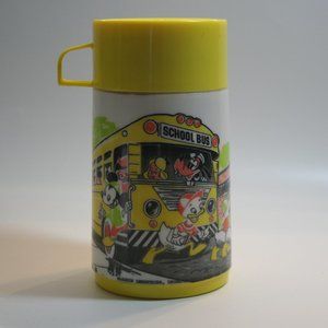 Vintage Aladdin Brand Disney Mickey Mouse School Crossing Guard Thermos